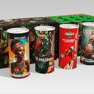 CAFA DE CAFÉ CARMESI  caja de 20 unidades 