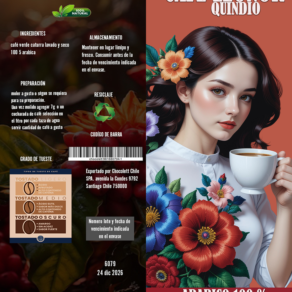 Café Leonor Rojo 500 gramos  2