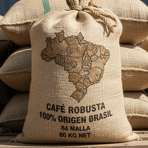Café Verde Robusta Bolsa de 50 kg 