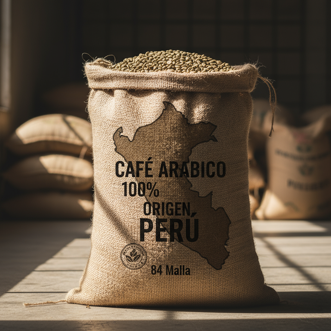 Café Verde Caturra saco de 50 kg Peru  1