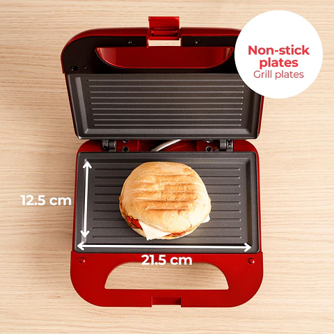 Sandwichera Solac Buon Panini II Roja