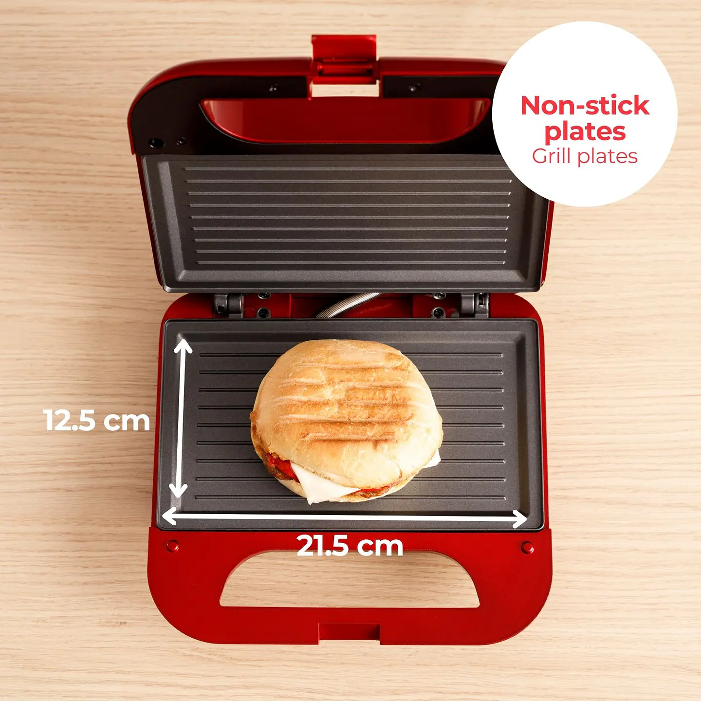 Sandwichera Solac Buon Panini II Roja 2