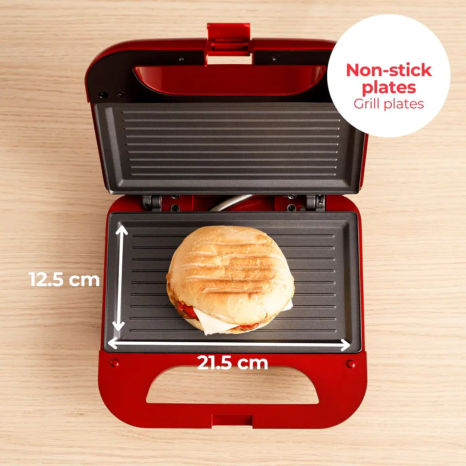 Sandwichera Solac Buon Panini II Roja 2