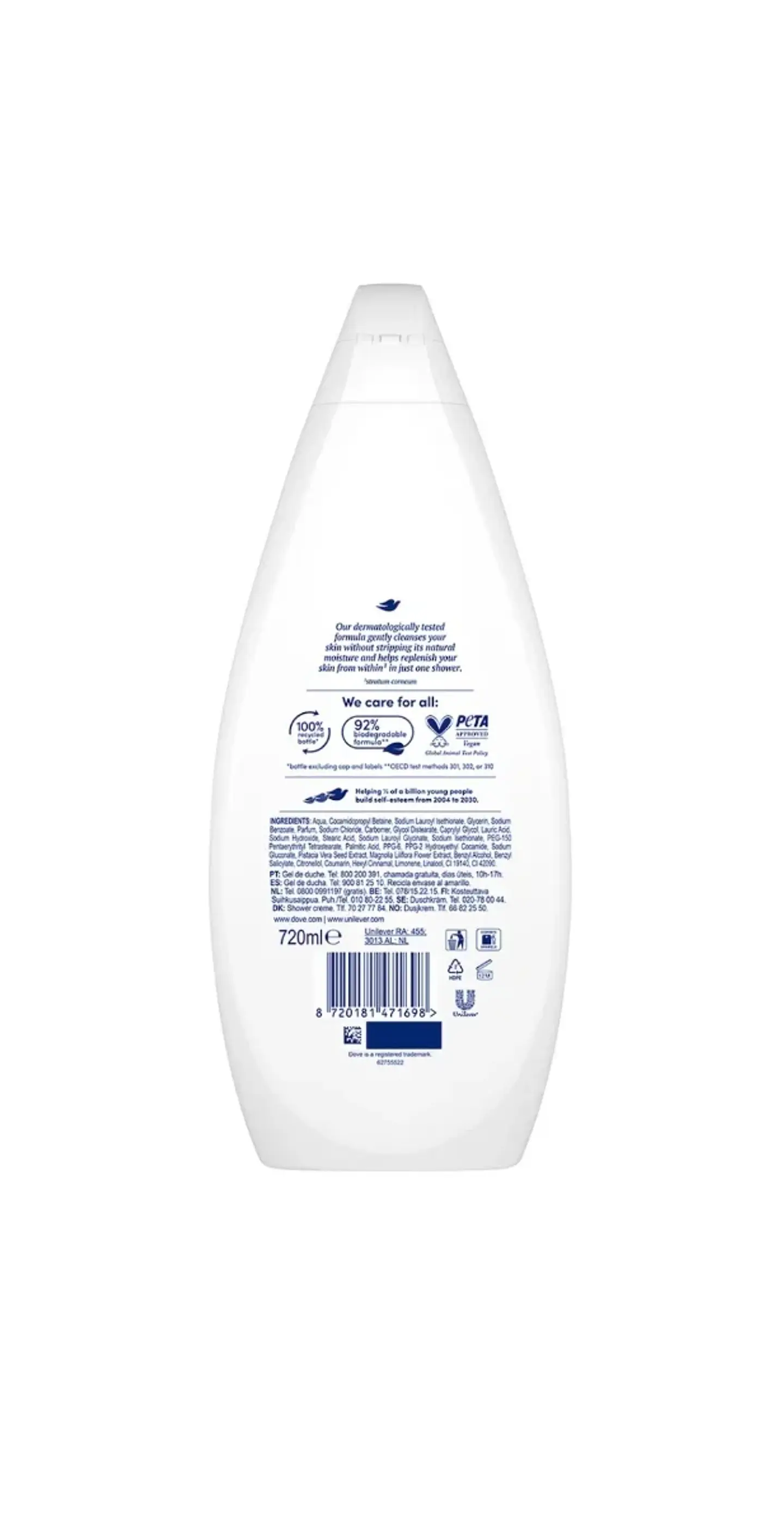 Gel de ducha Gentle Pamper 720ml 2