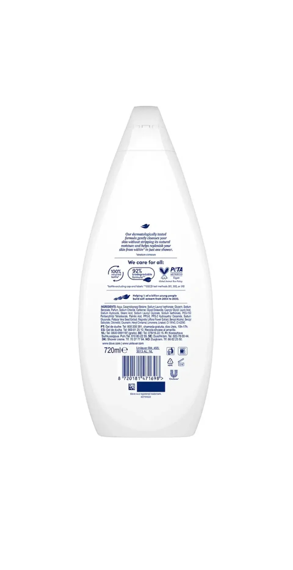 Gel de ducha Gentle Pamper 720ml 2