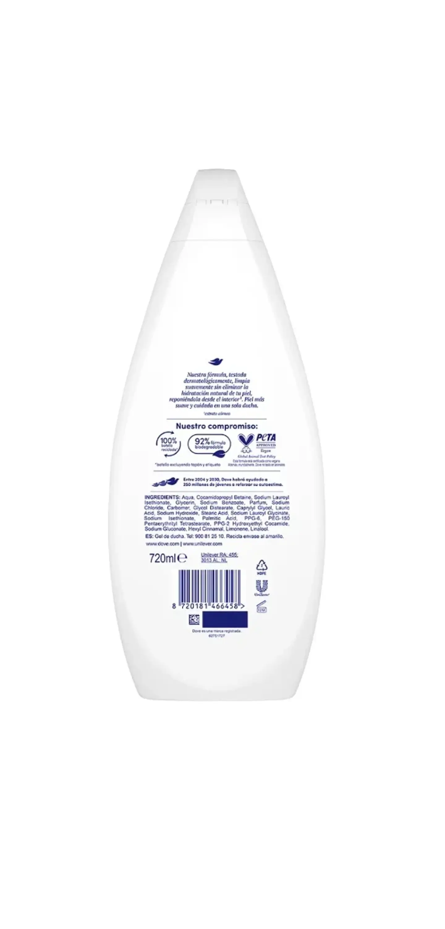 Gel Ducha Dove Hidratante 720ml 2