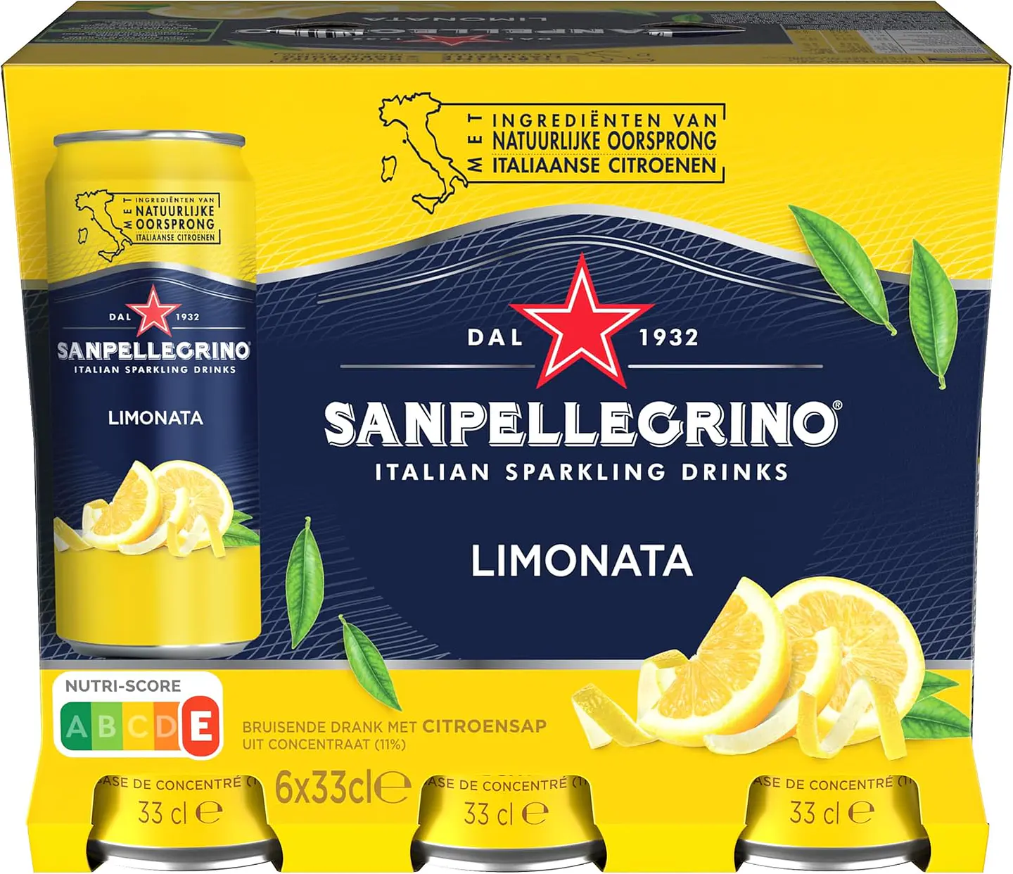 Limonada agua mineral con gas y zumo de limón. Pack 6x33cl 2