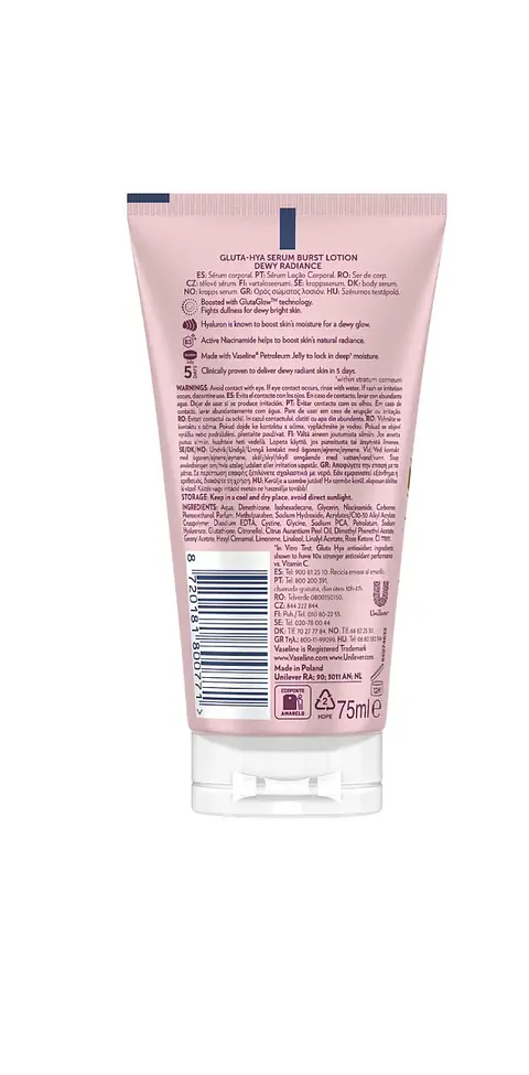 Vaseline Gluta-Hya Serum Burst Lotion 75ml