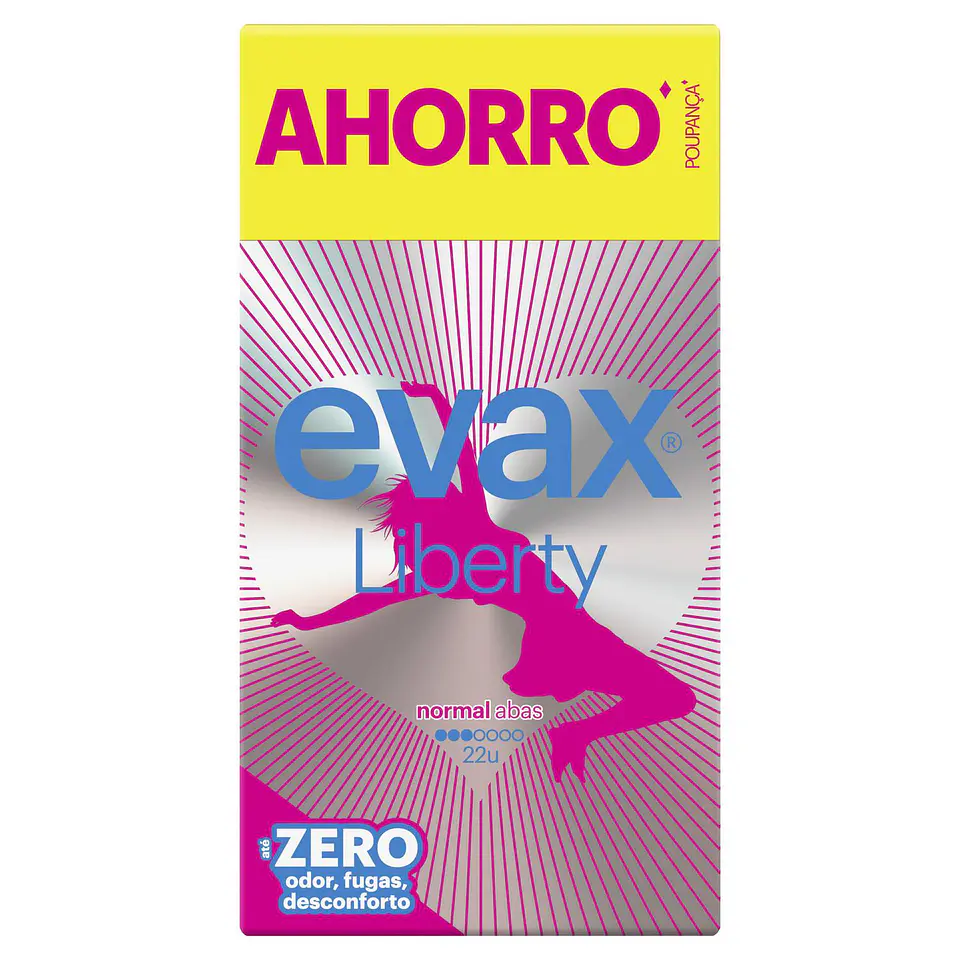 Compresas normal con alas Liberty Evax 22 ud 1
