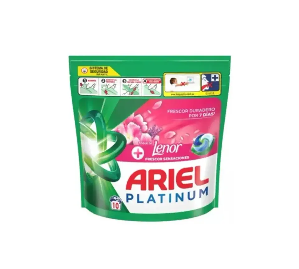 Ariel Platinum con toque de Lenor 10 capsulas 1