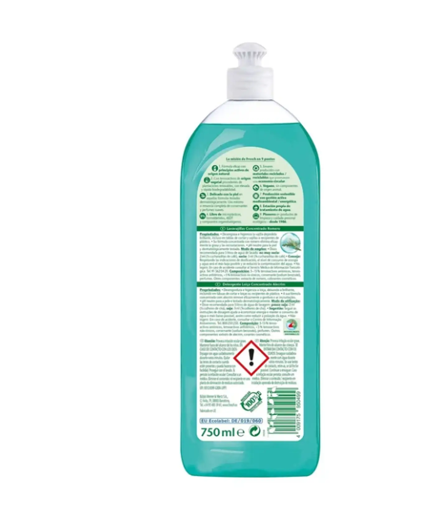 Frosch Romero Lavavajillas Concentrado 750ml. 2