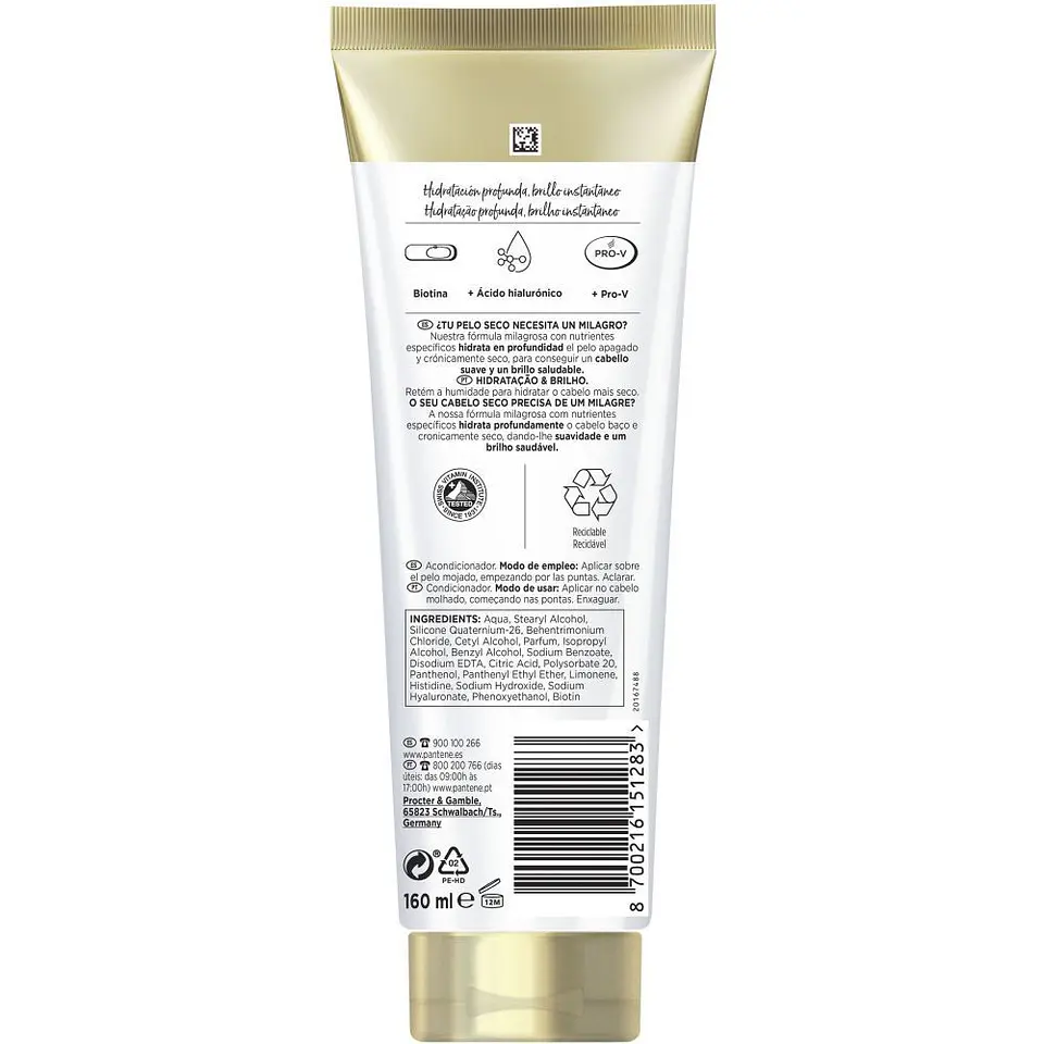 Pro-V Miracles Hidratación & Brillo Acondicionador 160ml 2