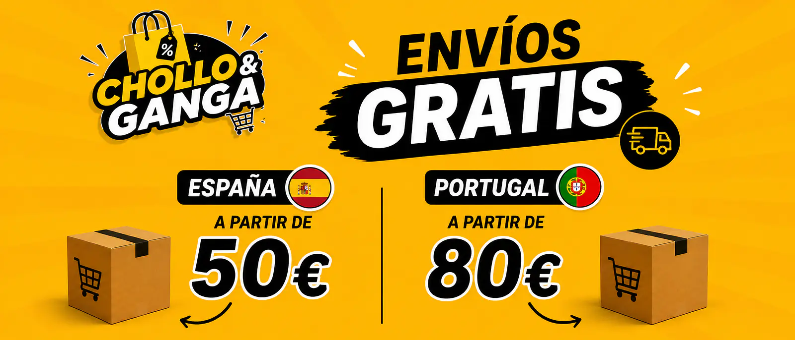🚚 Envíos Gratis en Chollo&Ganga 🇪🇸🇵🇹