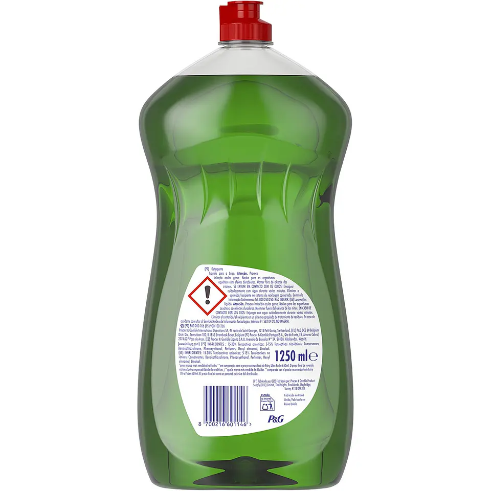 Lavavajillas a mano concentrado Ultra Poder más rápido 1250 ml 2