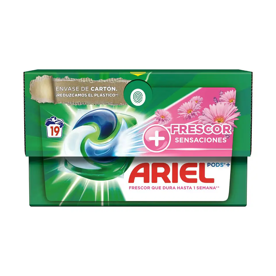 Detergente En Cápsulas +Frescor Sensaciones Ariel 19 Lv 1