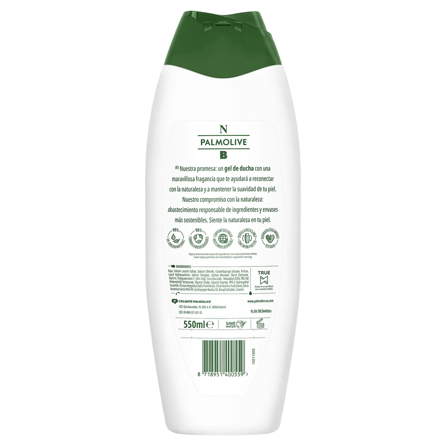 Gel de baño Natural Balance Coco cuidado Hidratante 2