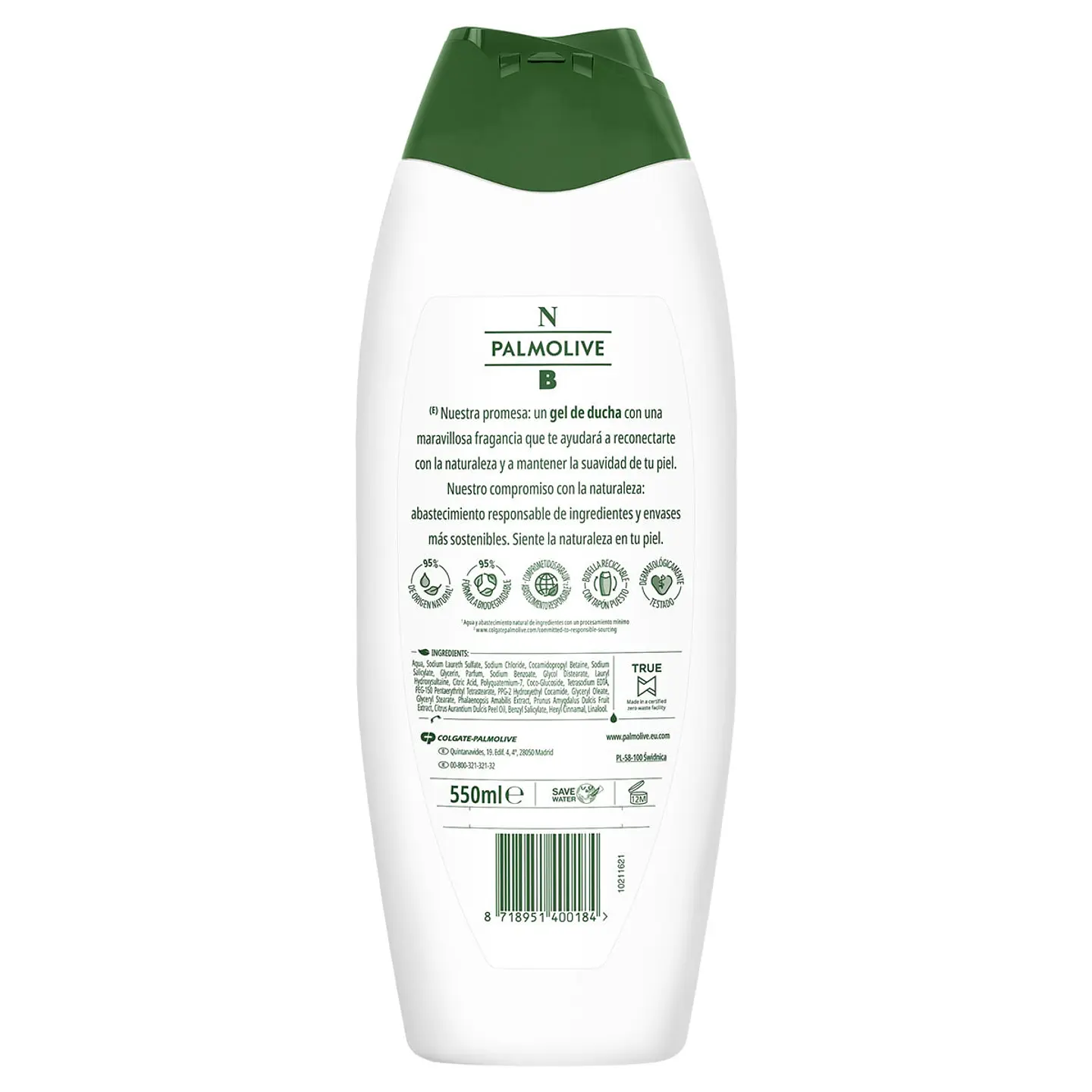 Gel de baño en crema Natur Balance Flor de Cereza cuidado Hidratante + 50 ml gratis 2