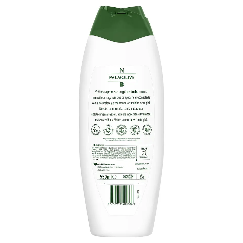 Gel de baño en crema Natur Balance Flor de Cereza cuidado Hidratante + 50 ml gratis 2