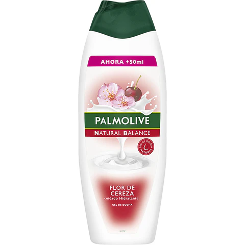 Gel de baño en crema Natur Balance Flor de Cereza cuidado Hidratante + 50 ml gratis
