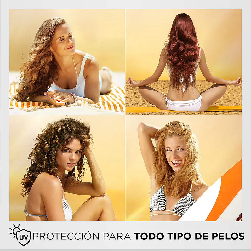 Protector solar capilar mini contra rayos UV, sal y cloro Sunkiss Glow sin aclarado 3