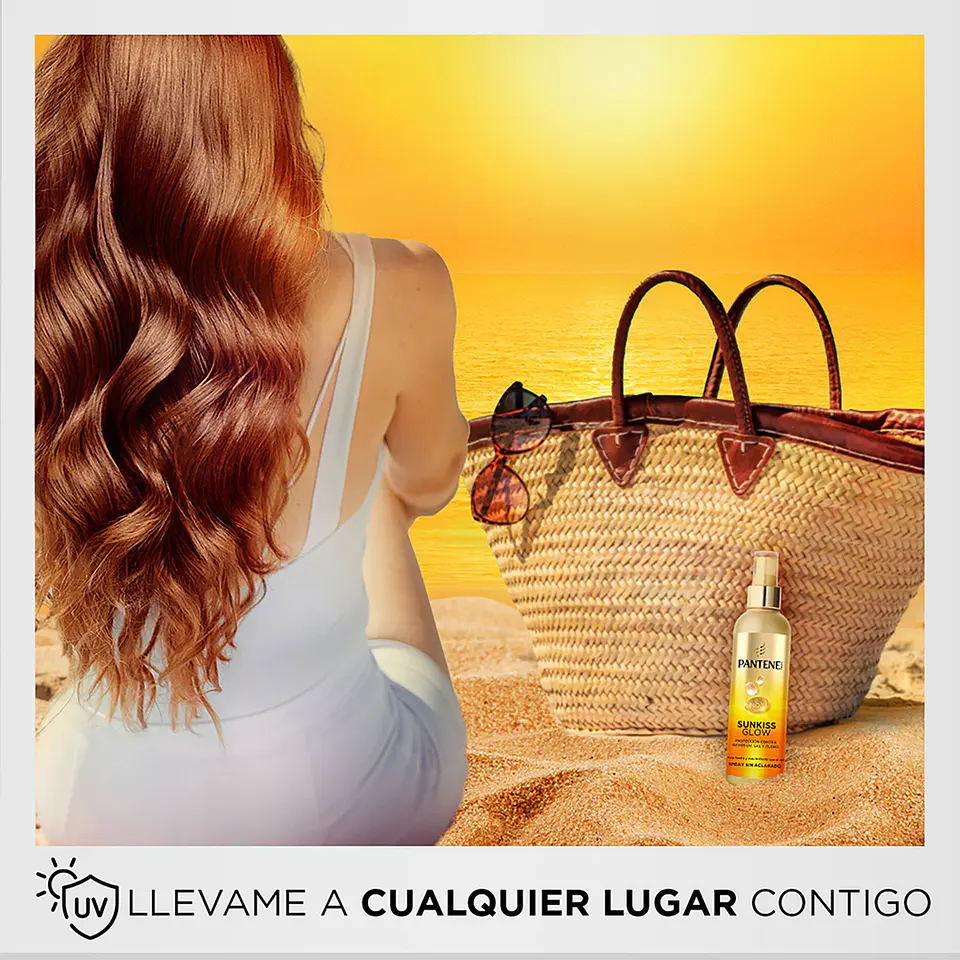 Protector solar capilar mini contra rayos UV, sal y cloro Sunkiss Glow sin aclarado 4
