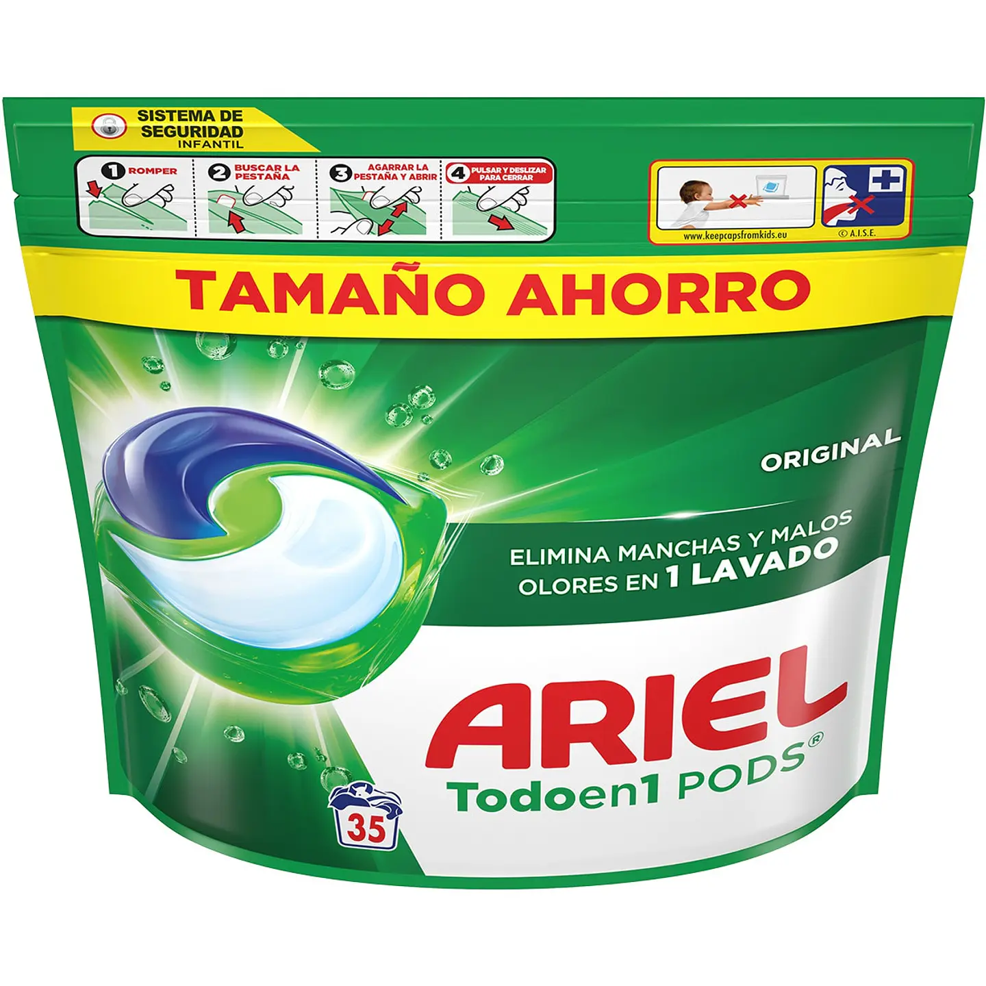 Detergente cápsulas Original Todo en 1 Pods 1