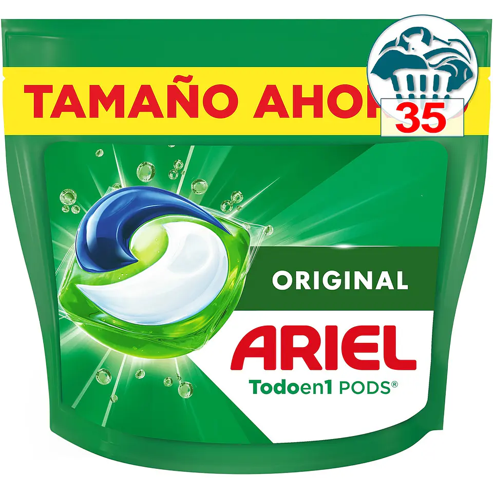 Detergente cápsulas Original Todo en 1 Pods 7