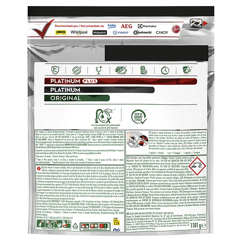 Detergente lavavajillas Platinum Plus All in 1