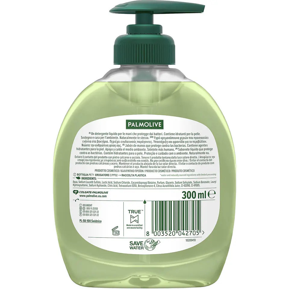 Jabón líquido de manos antibacteriano neutralizador de olores con extracto de lima especial cocina 2