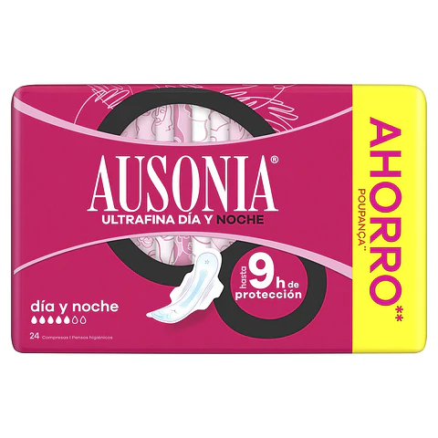 Compresa ultrafina con alas día y noche