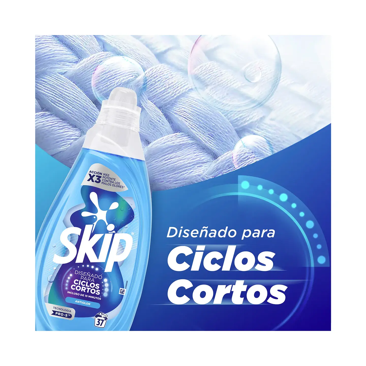 Detergente Antiolor Ciclos Cortos 6