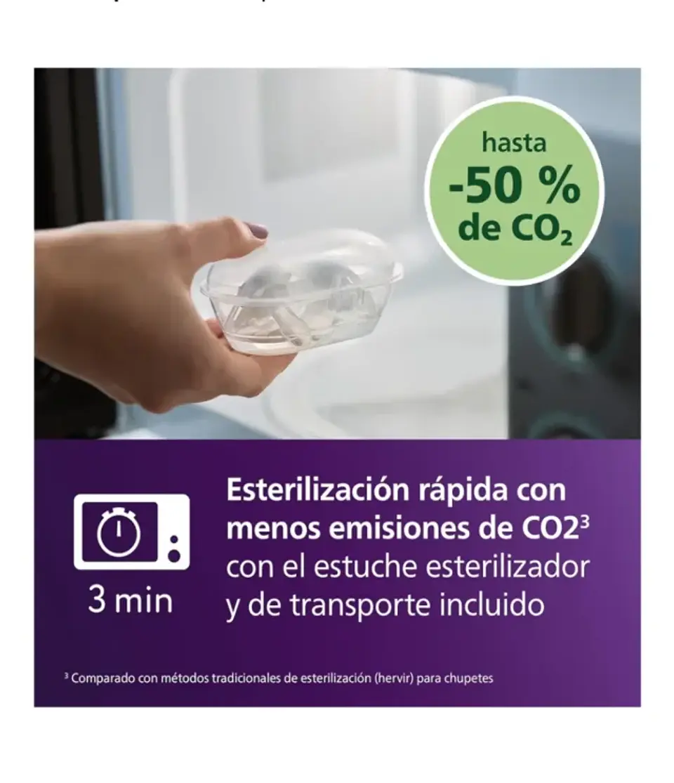 Pack Chupetes Philips Avent Ultra Soft Nightime 4