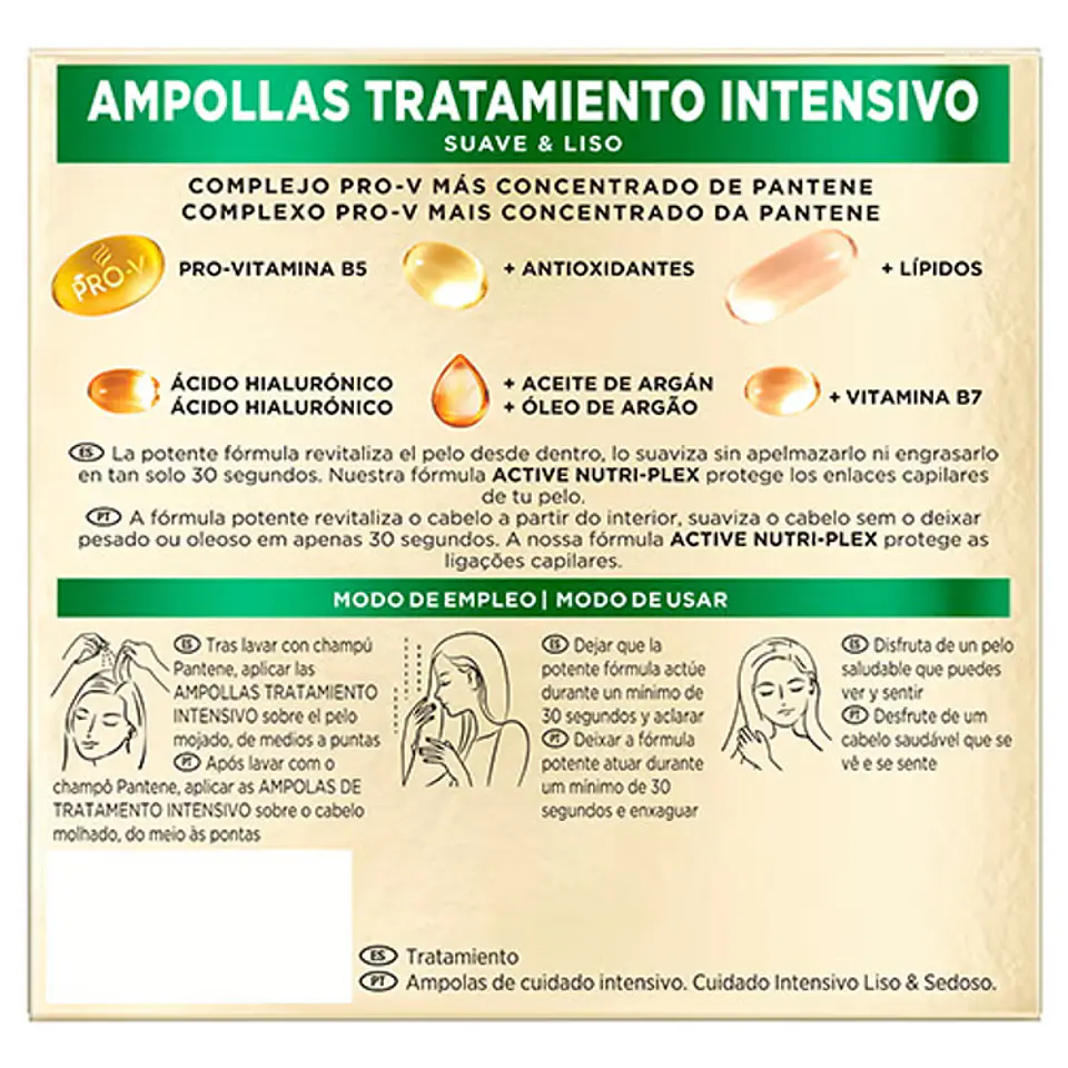 Pro-V Suave y Liso Ampollas Tratamiento Intensivo 2