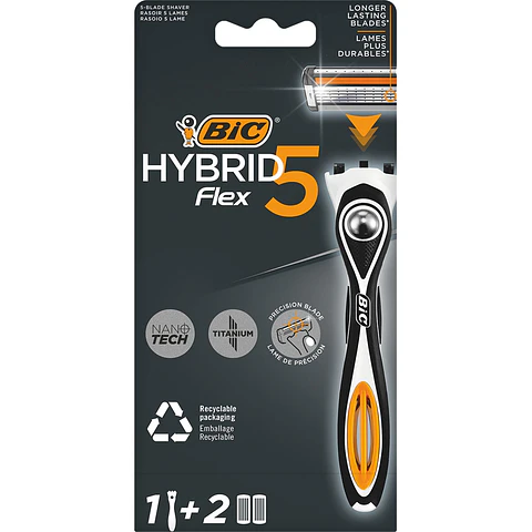 Maquinilla de afeitar Hybrid Flex5 + 2 recambios
