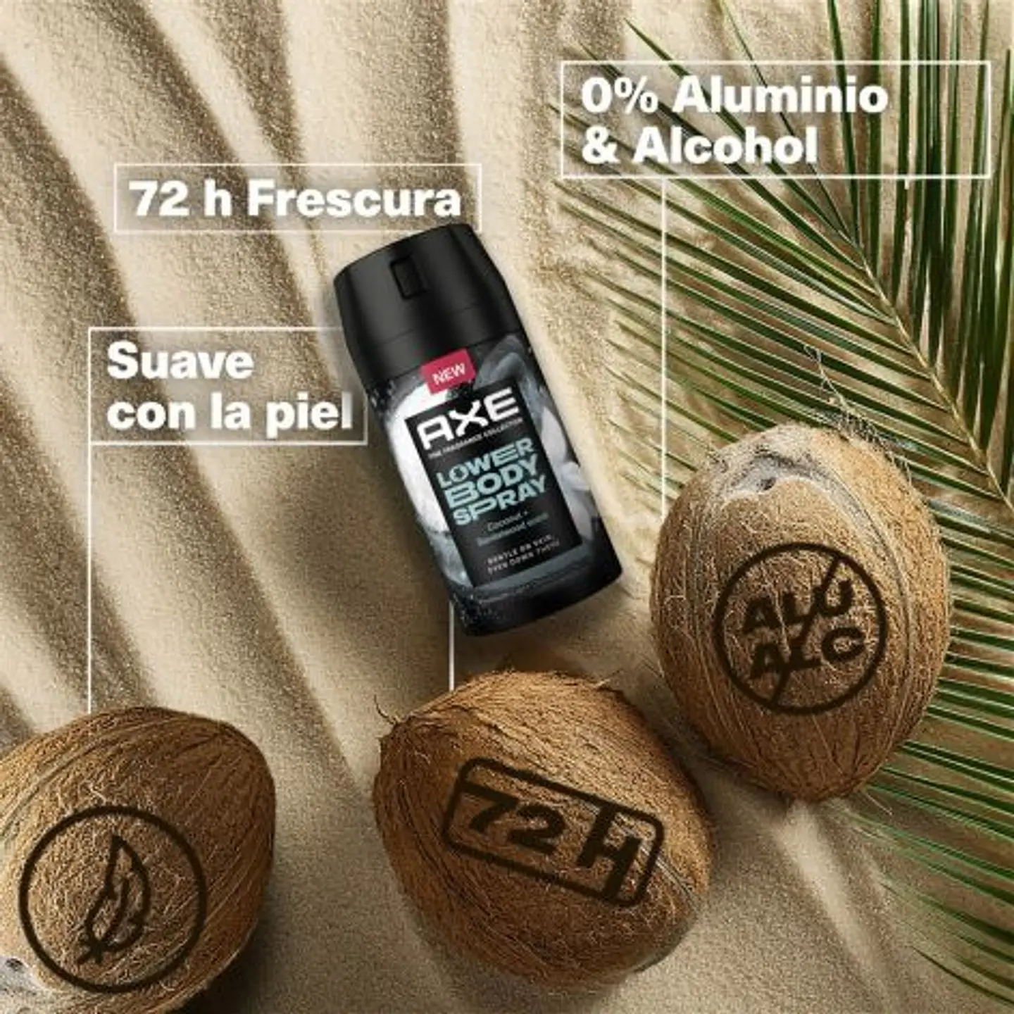 Lower Body Spray Coconut+Sandalwood Scent Desodorante Spray 4