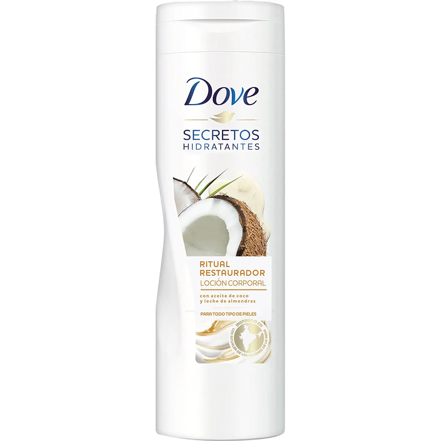Secretos Hidratantes loción corporal con aceite de coco y leche de almendras para todo tipo de pieles 1