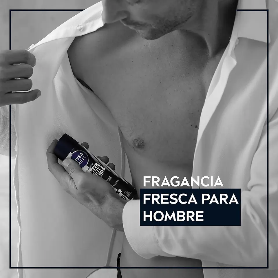 Desodorante en spray Black & White Invisible Original Nivea Men pack de 2 unidades de 200 ml 6