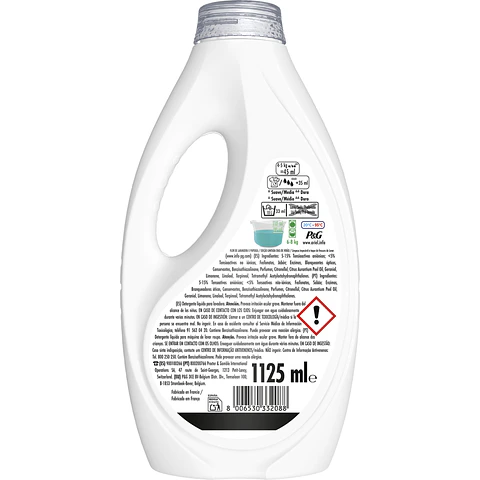 Detergente líquido Días de Verano Azahar y Amapola frescor Lenor