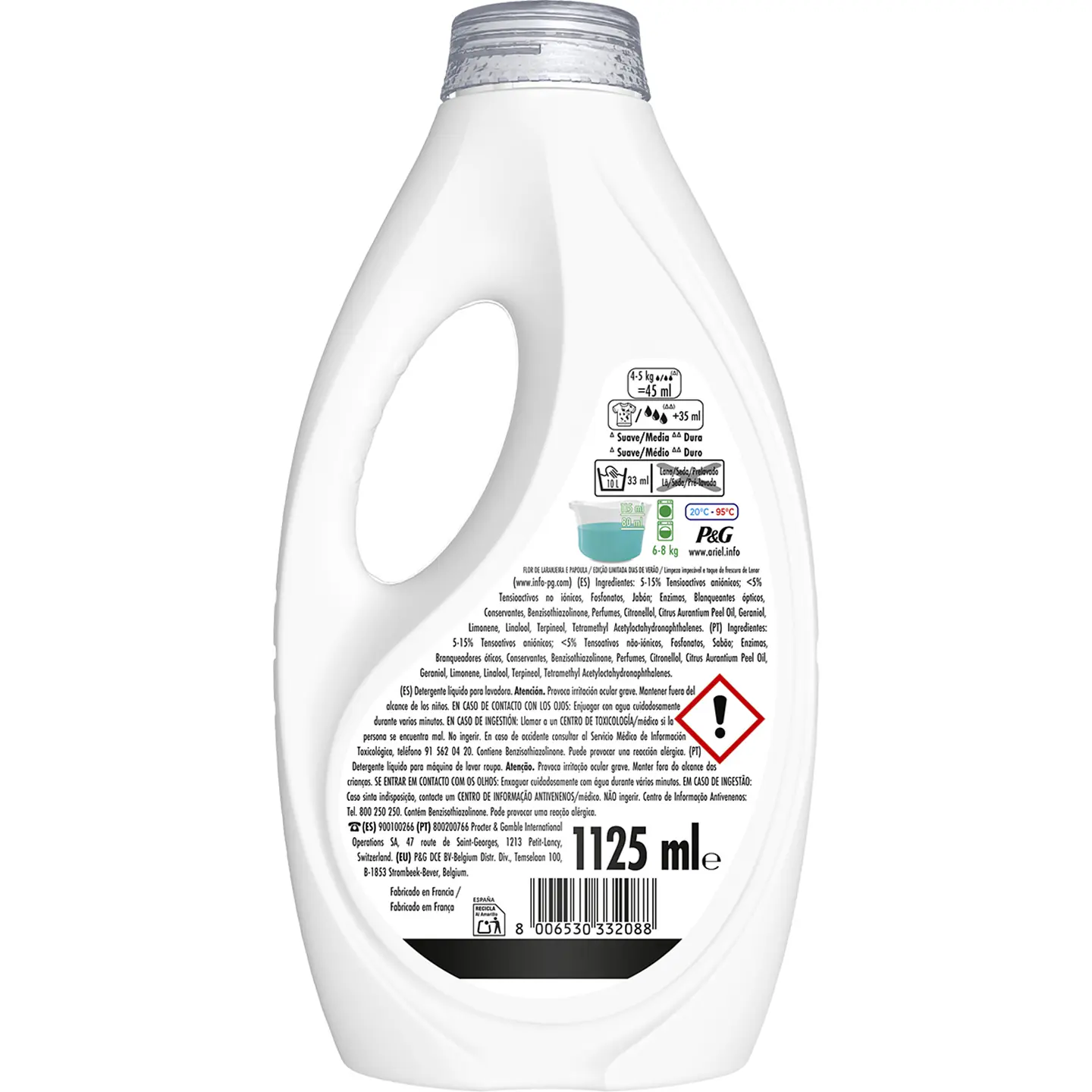 Detergente líquido Días de Verano Azahar y Amapola frescor Lenor 2