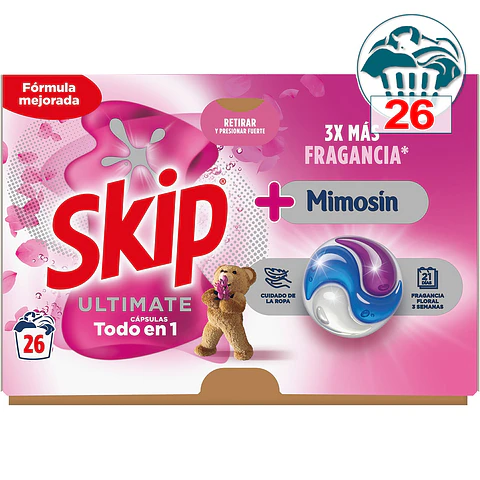 Detergente cápsulas Ultimate Todo en 1 Mimosín
