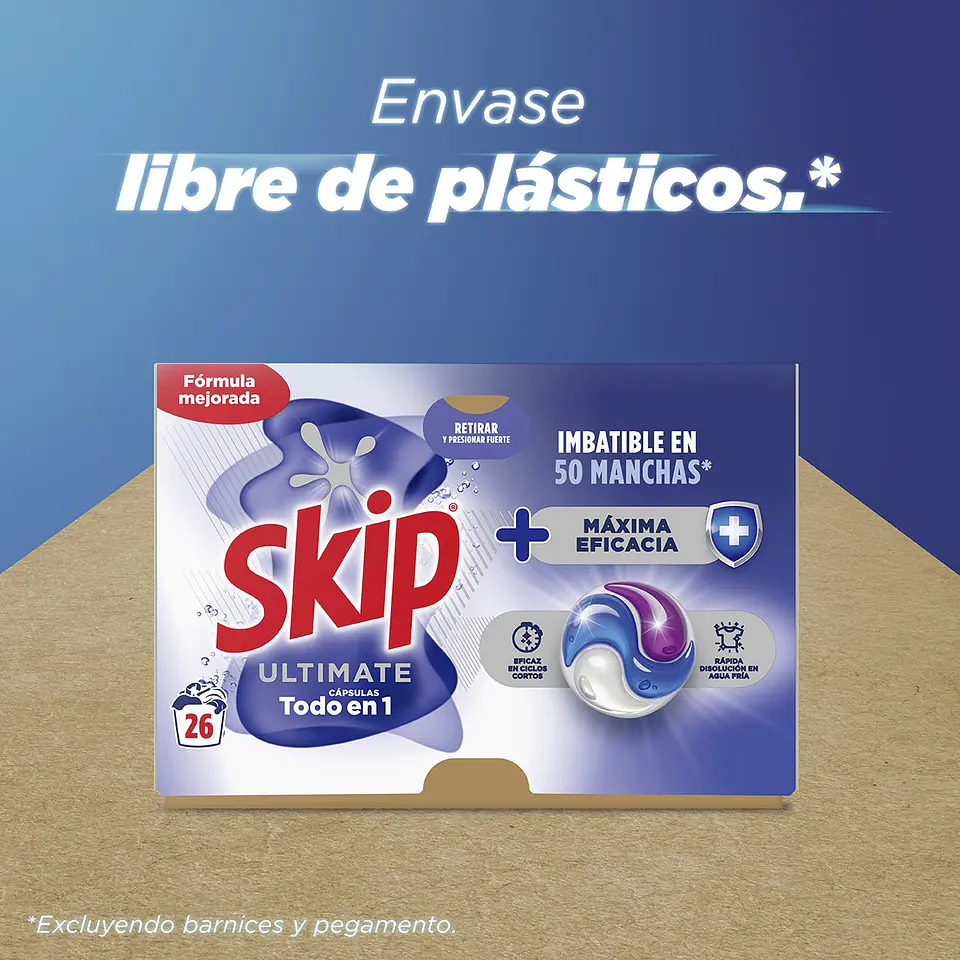 Detergente cápsulas Ultimate Todo en 1 Máxima Eficacia 3