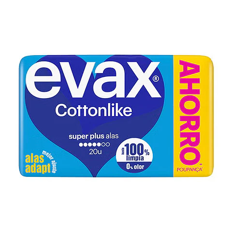 Compresas Cottonlike Super plus con alas