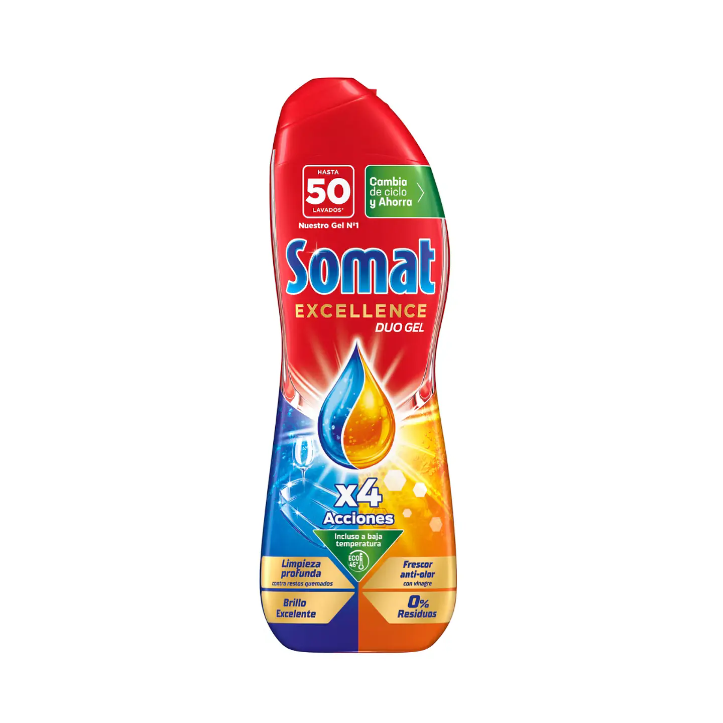 Lavavajillas Somat Excellence Gel Vinagre 1