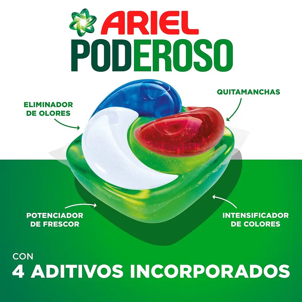 Detergente Poderoso Frescor a Flores Silvestres 7