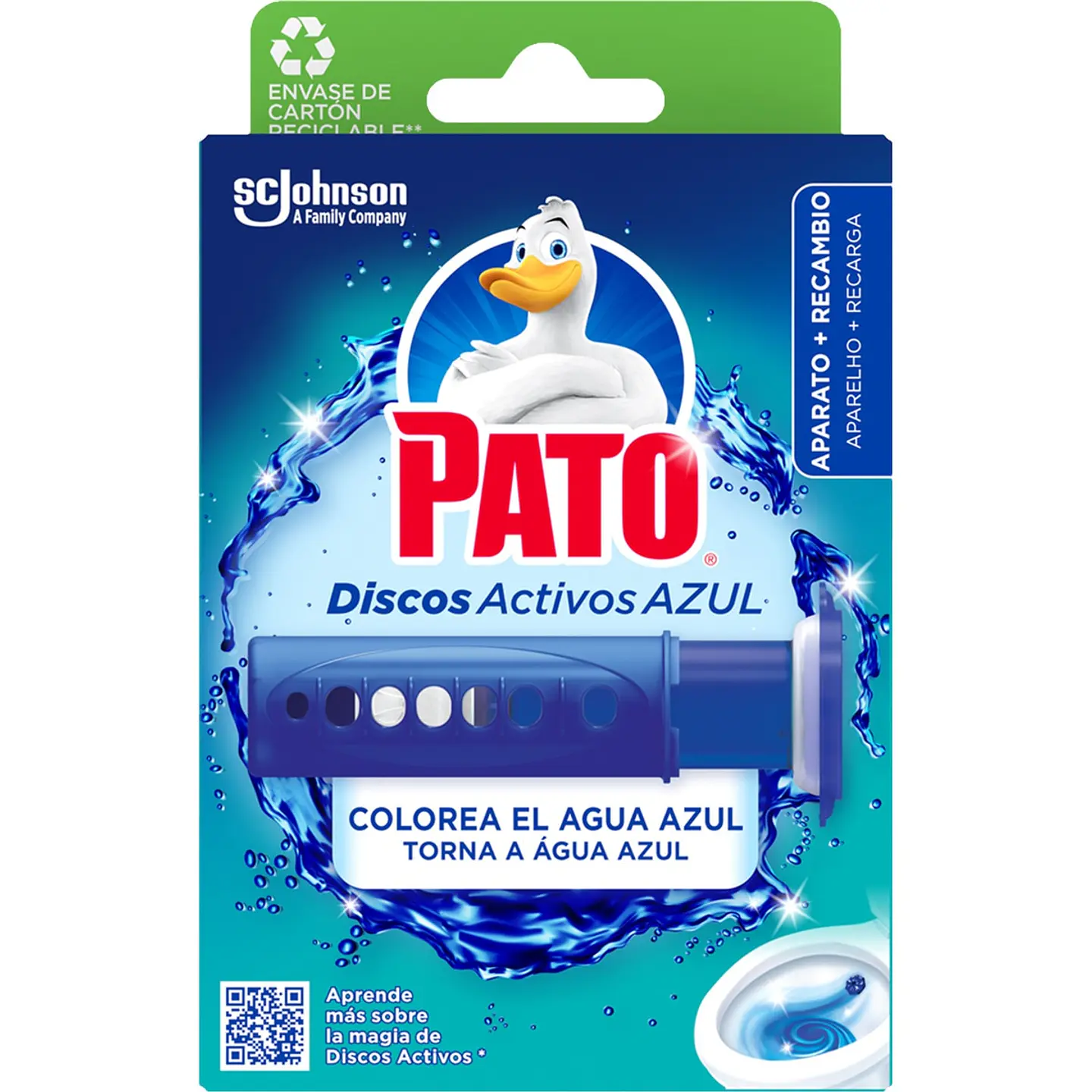 Discos WC Agua Azul aparato + recambio 1