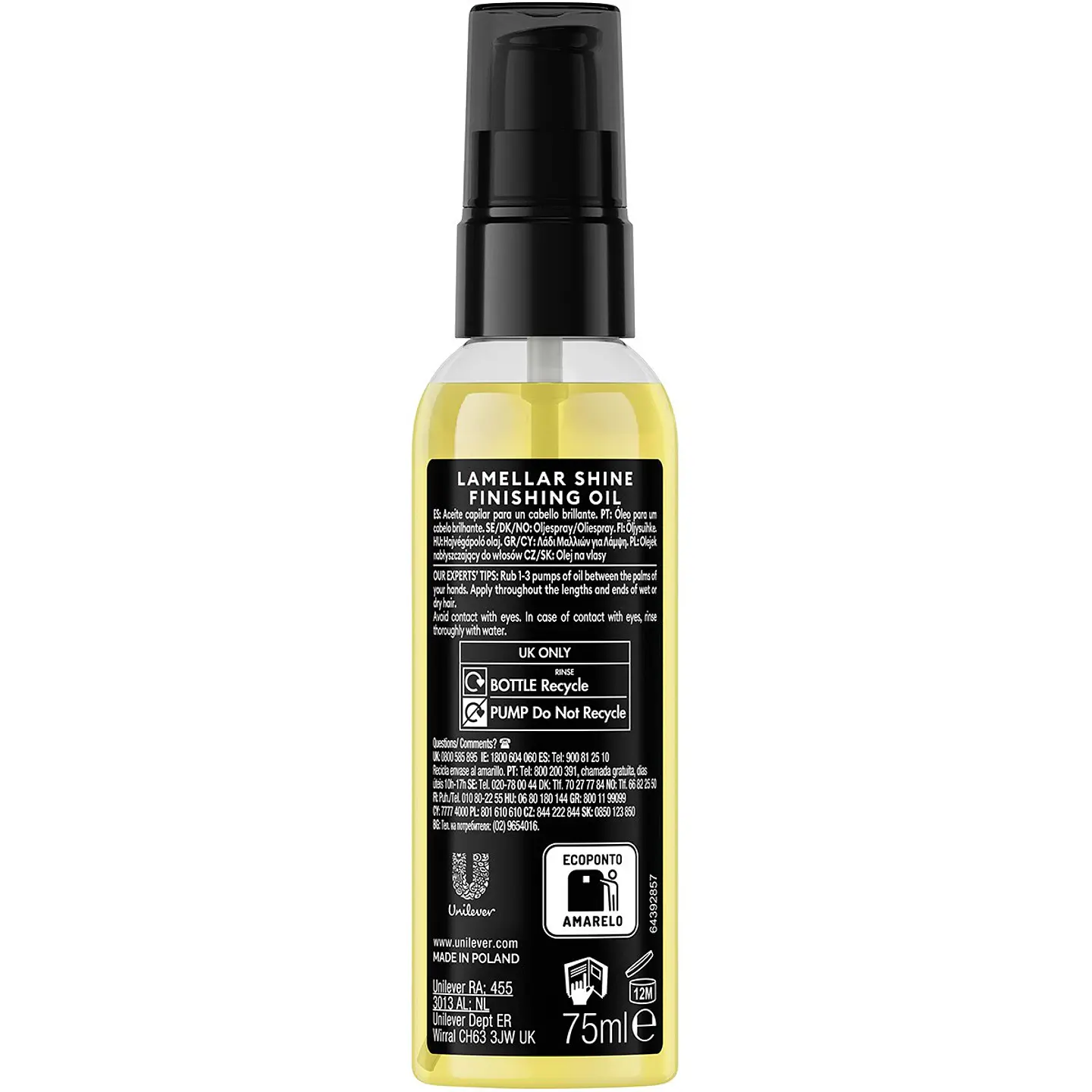 Aceite capilar ultra brillo Lamellar Shine 3
