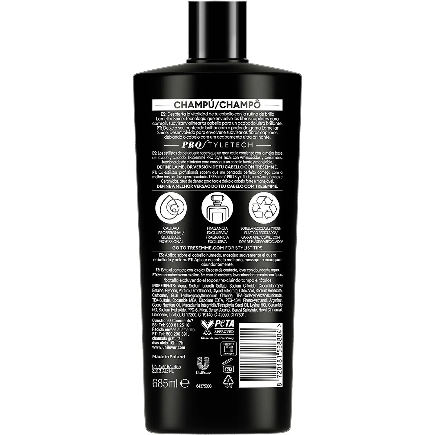 Champú brillo Lamellar Shine para cabello sin vida o apagado 2