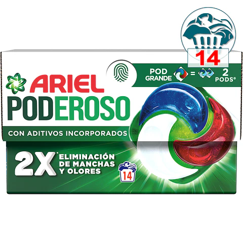 Detergente cápsulas Poderoso Original Pod grande