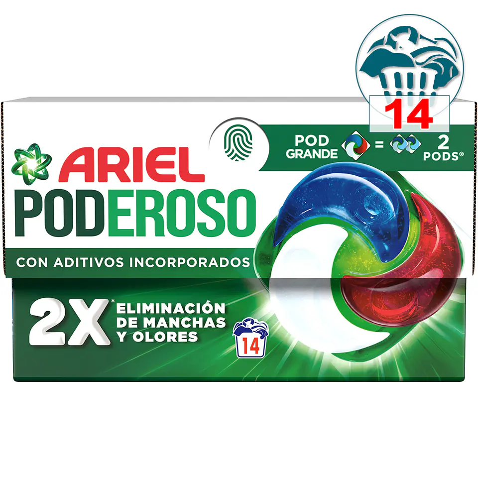 Detergente cápsulas Poderoso Original Pod grande 1