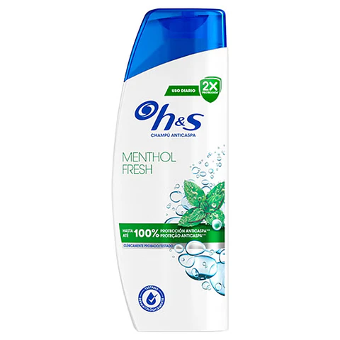 Champú anti-caspa mentol refrescante